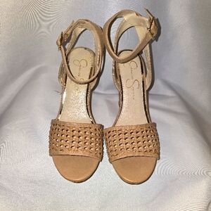 NWT Jessica Simpson Beige Sandals